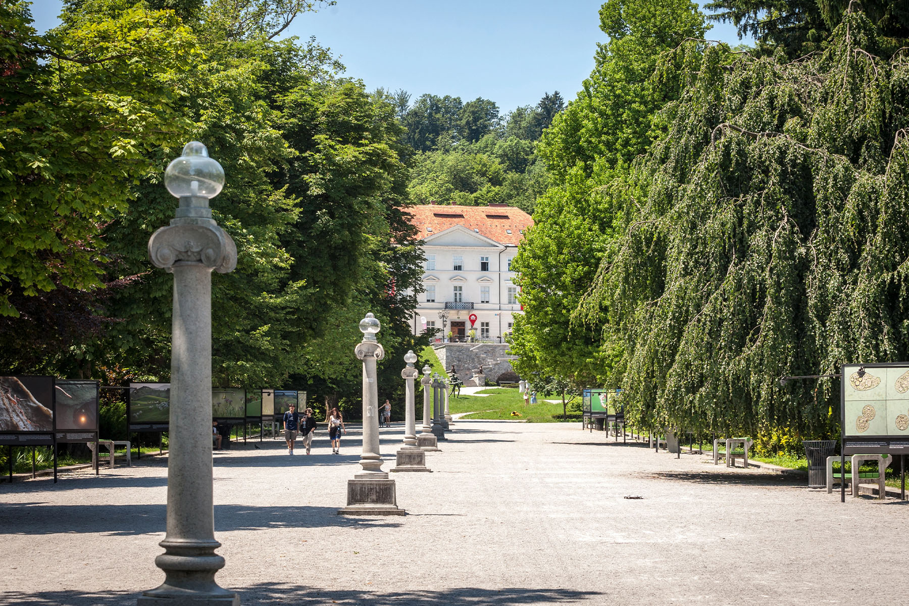 Het Tivoli Park in Ljubljana