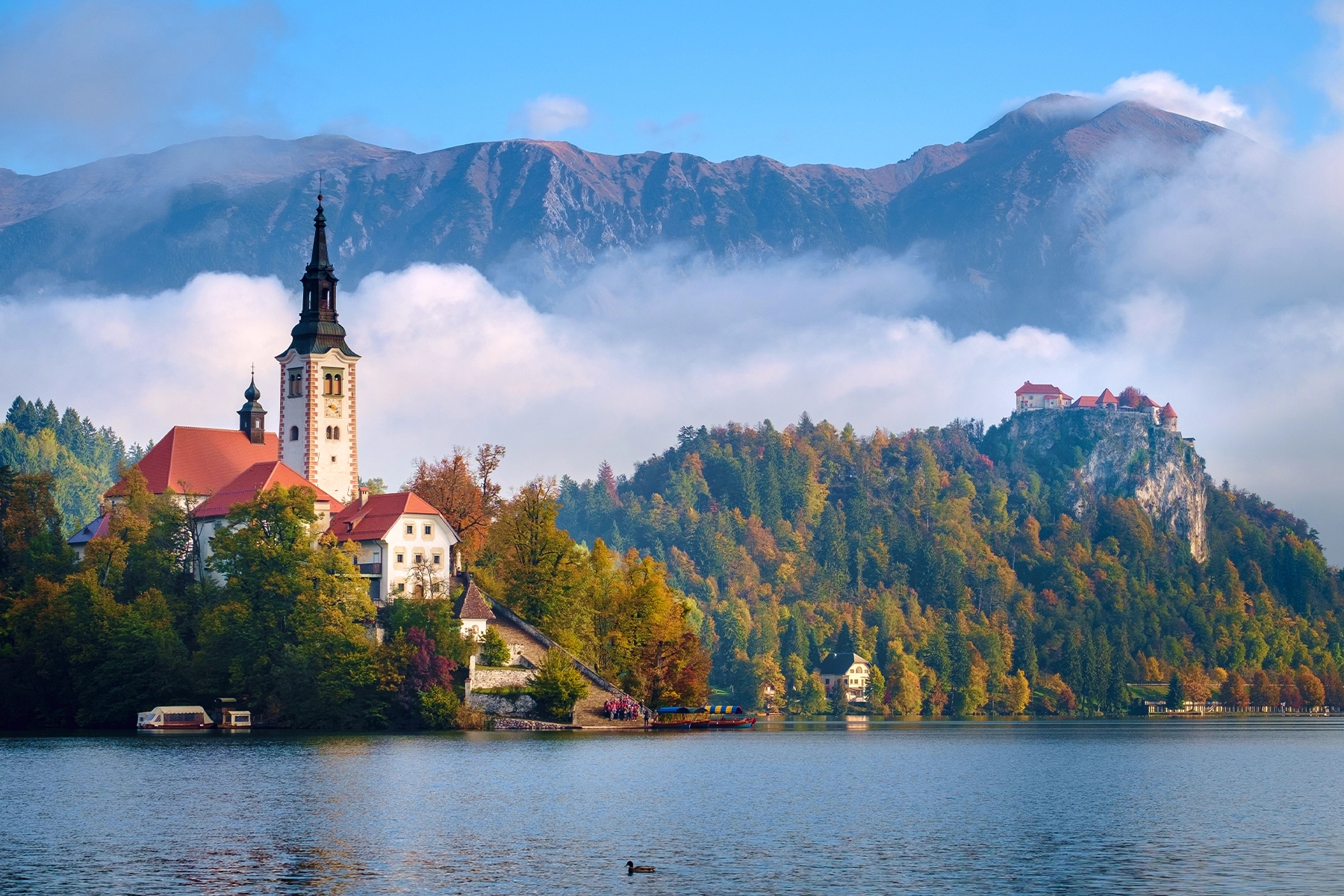 Het meer van Bled bezoeken in Slovenie